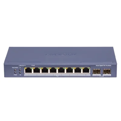 PoE Сетевой коммутатор Hikvision DS-3E1510P-SI-8P2F